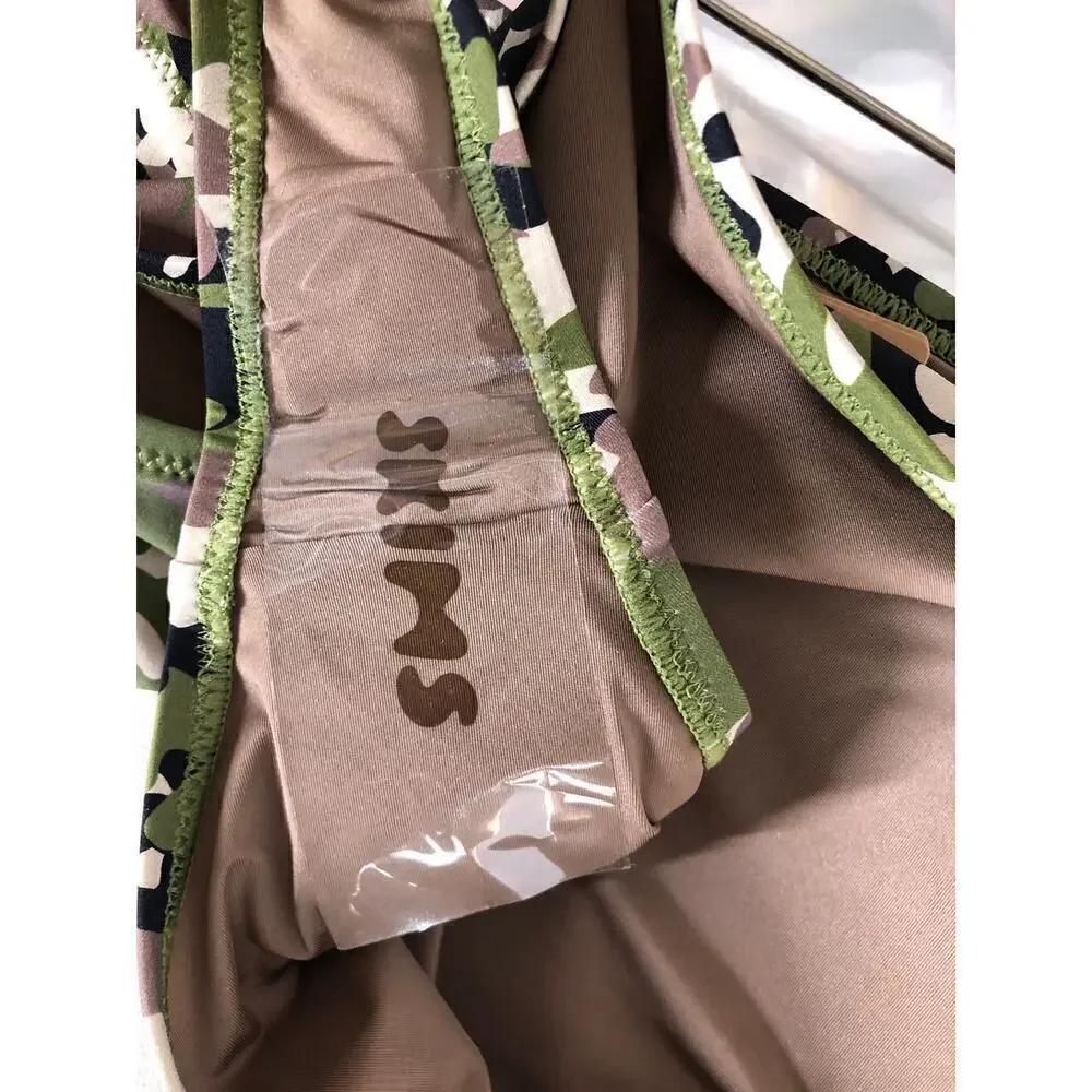 SKIMS Signature Swim Dipped Tie Bottom Logo Camo NWT Size 2X